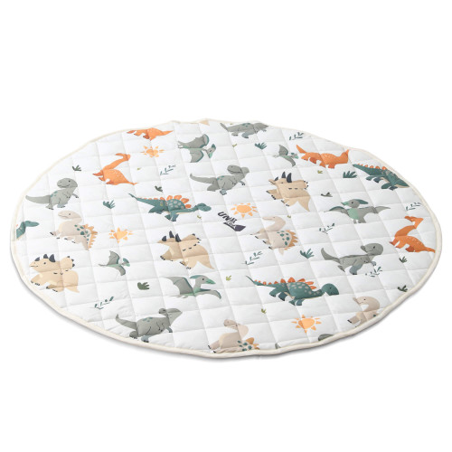 Коврик стеганный UNIX Kids Dino / Дино круглый 150 см