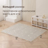 Игровой коврик складной UNIX Kids Learning / Познания 180x200 бежевый