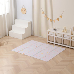 Игровой коврик складной UNIX Kids Simple / Простой 120x150 серый