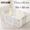 Манеж UNIX Kids Ocean / Океан (114 x 151 см) серый