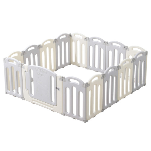 Манеж UNIX Kids Ocean / Океан (151 x 151 см) серый
