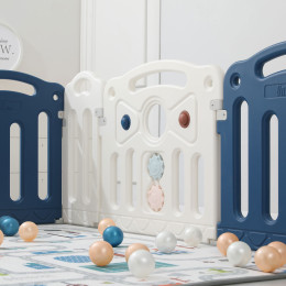 Манеж UNIX Kids Classic / Классик 126x120 см синий