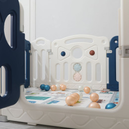 Манеж UNIX Kids Classic / Классик 126x120 см синий