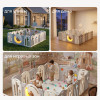 Манеж UNIX Kids DeLuxe V2 / Делюкс серый 180 x 200 см, с баскетбольным кольцом и ковриком