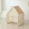 Манеж UNIX Kids DeLuxe House / Делюкс Дом бежевый, 150 x 180 см, с баскетбольной стойкой, доской для рисования, качелями