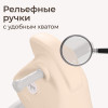 Лошадка-качалка-беговел UNIX Kids бежевый, серый