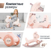 Лошадка-качалка-беговел UNIX Kids розовый