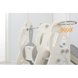 Горка с качелями UNIX Kids Music Grey