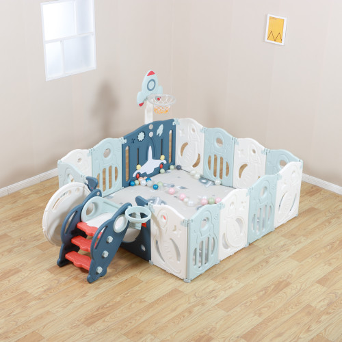 Манеж UNIX Kids SUPREME Space 160x160 Blue