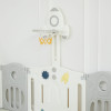 Манеж UNIX Kids Supreme Space / Премиальный 160x160 см серый