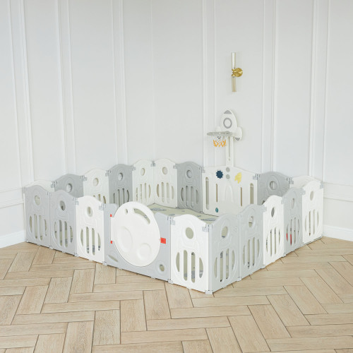 Манеж UNIX Kids Supreme Space / Премиальный 200x200 см серый