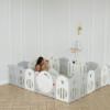 Манеж UNIX Kids Supreme Space / Премиальный 200x200 см серый