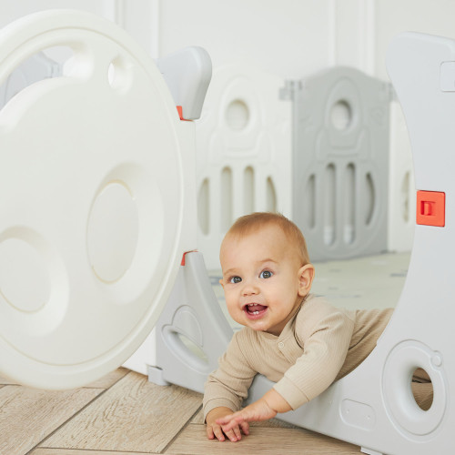 Манеж UNIX Kids Supreme Space / Премиальный 200x200 см серый
