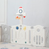 Манеж UNIX Kids Supreme Space / Премиальный 200x200 см серый
