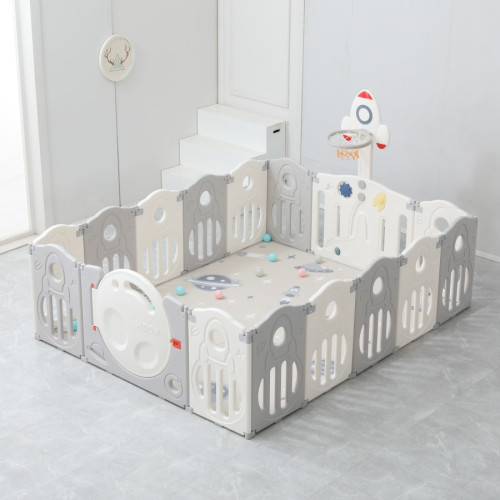 Манеж UNIX Kids Supreme Space / Премиальный 200x200 см серый