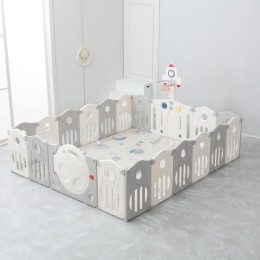 Манеж UNIX Kids Supreme Space / Премиальный 200x240 см серый