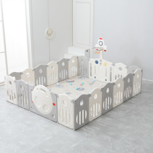 Манеж UNIX Kids Supreme Space / Премиальный 200x240 см серый