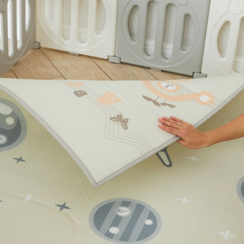 Манеж UNIX Kids Supreme Space / Премиальный 200x240 см серый