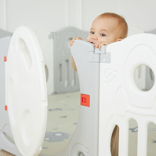 Манеж UNIX Kids Supreme Space / Премиальный 200x240 см серый