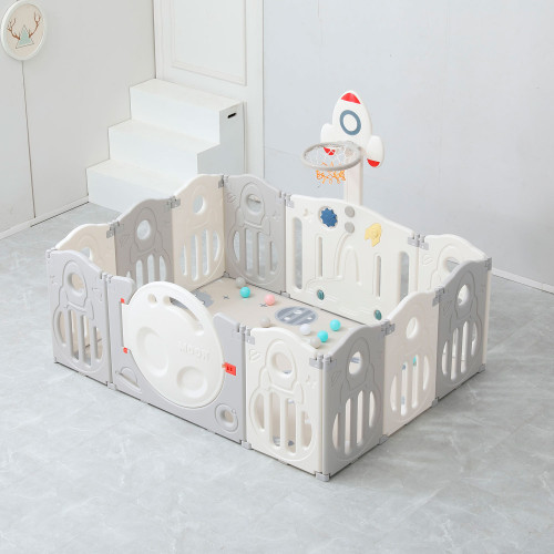 Манеж UNIX Kids Supreme Space / Премиальный 200x240 см серый