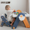 Развивающий детский стол со стульчиком 4 в 1 UNIX Kids жёлтый
