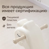 Лошадка-качалка-беговел с ручкой UNIX Kids Dino / Дино бежевый