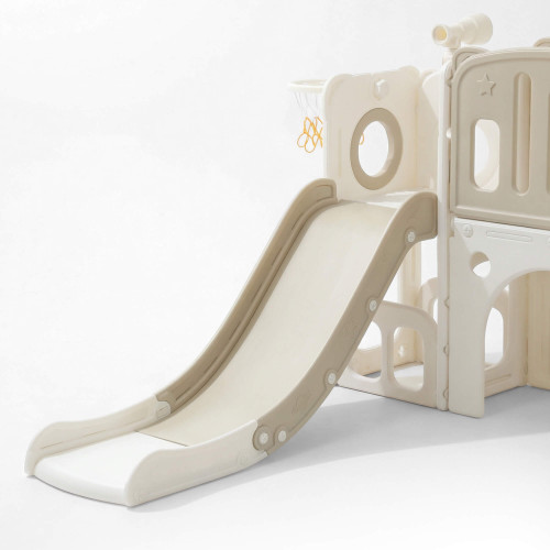 Игровой комплекс с горкой UNIX Kids Star / Звезда бежевый