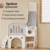 Игровой комплекс с горкой UNIX Kids Star / Звезда серый