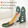 Горка с качелями UNIX Kids Dino / Дино зеленый