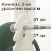 Горка с качелями UNIX Kids Dino / Дино зеленый