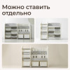 Стеллаж для игрушек и книг UNIX Kids Сastle / Замок серый