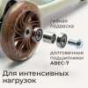 Самокат UNIX Kids Light с подсветкой, зеленый