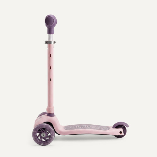 Самокат UNIX Kids Light с подсветкой, розовый