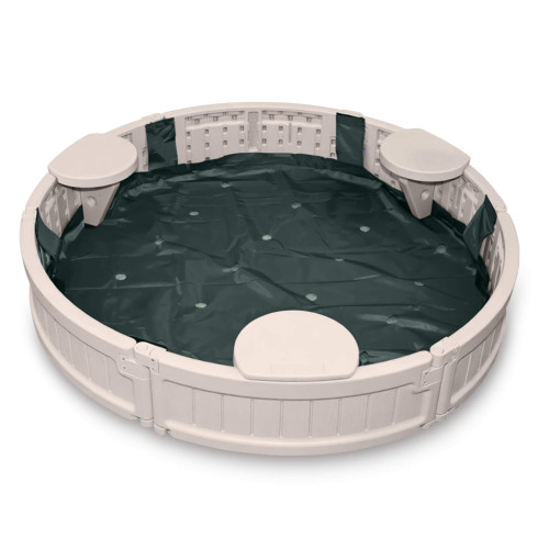 Песочница UNIX Kids Round круглая 120 см бежевый