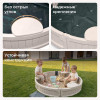 Песочница UNIX Kids Round круглая 120 см бежевый