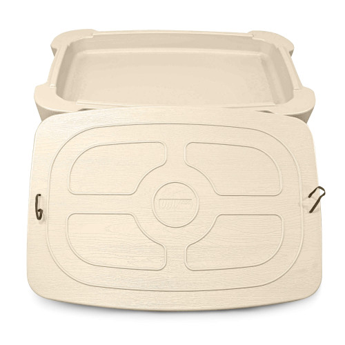 Песочница UNIX Kids Table / стол с крышкой 96 х 66 см бежевый