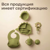 Набор посуды для кормления UNIX Kids Dino / Дино 9 предметов, зеленый